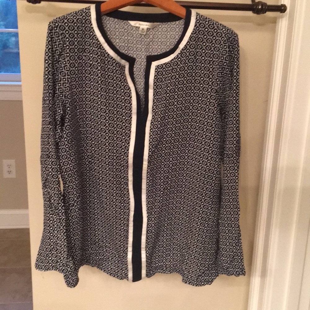 Navy and white top - Picture 3 of 5